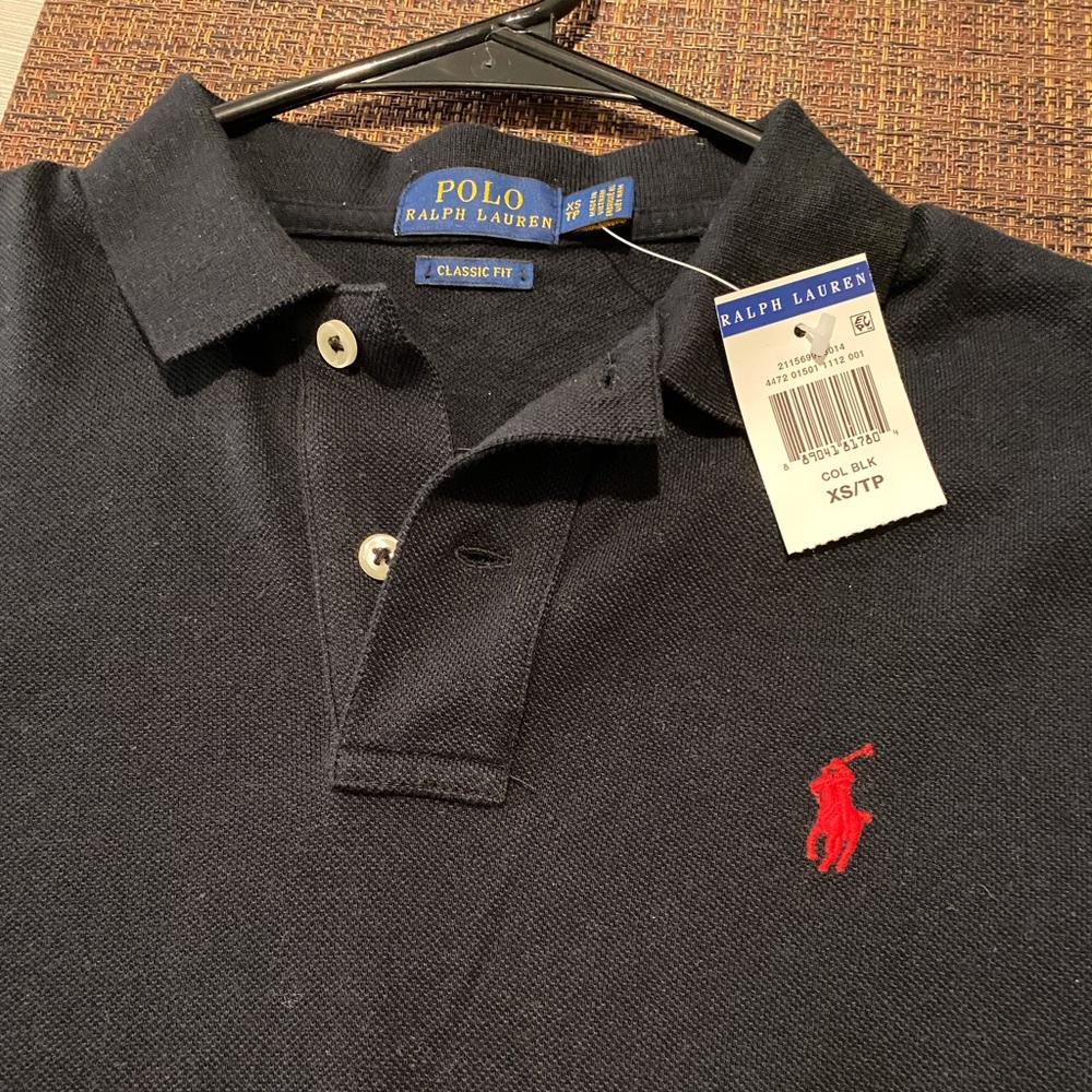 NWT Polo Ralph Lauren Women’s 2 button Short Sleeve Shirt Size XS